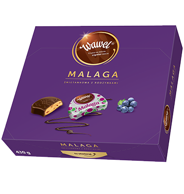 [00220] Wawel Malaga Chocolat fourré à la crème et raisins secs 330g