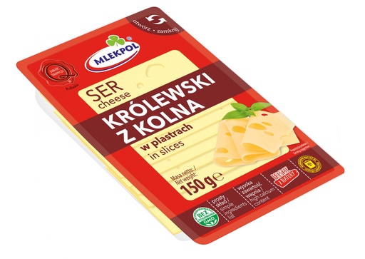 [415-2] Mlekpol Ser Królewski 150g Plastry [REKSIO_FR]