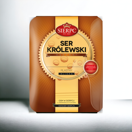 [00800] Sierpc Ser Królewski wędzony plastry 135g [REKSIO_FR]