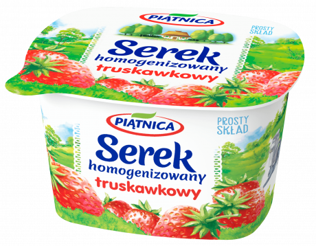 [415-12] Piątnica serek homogenizowany truskawkowy 150g [REKSIO_FR]