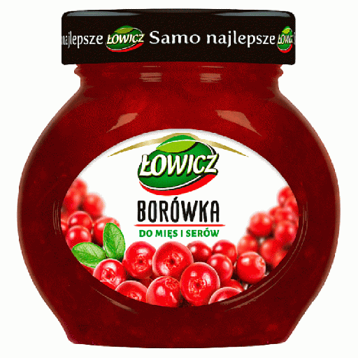 [00101-02] Łowicz Confiture d'Airelles pour Viandes et Fromages 230g
