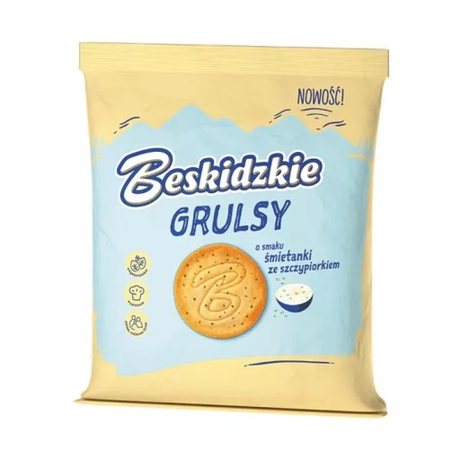 Beskidzkie Grulsy goût Crème et Ciboulette 90g Aksam