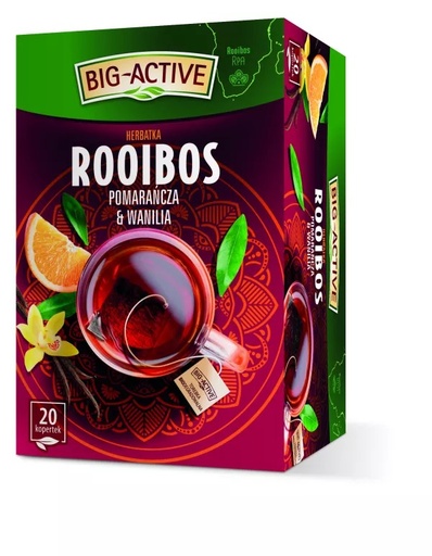 Herbata EXP Czarna Rooibos Pomarancza i Wanilia Big-Active 20x1,5g HERBAPOL