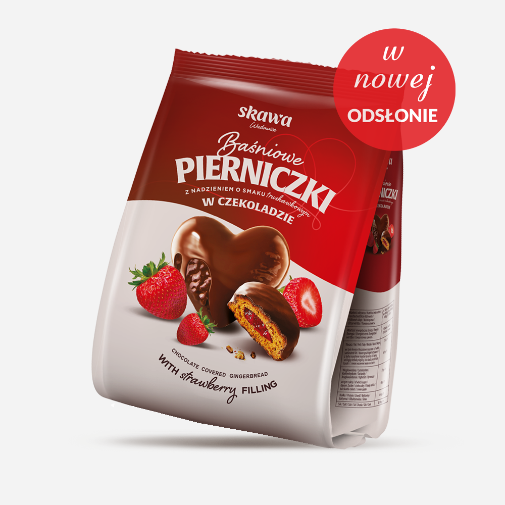 Pierniczki truskawkowe w czekoladzie 150g Skawa [REKSIO_FR]