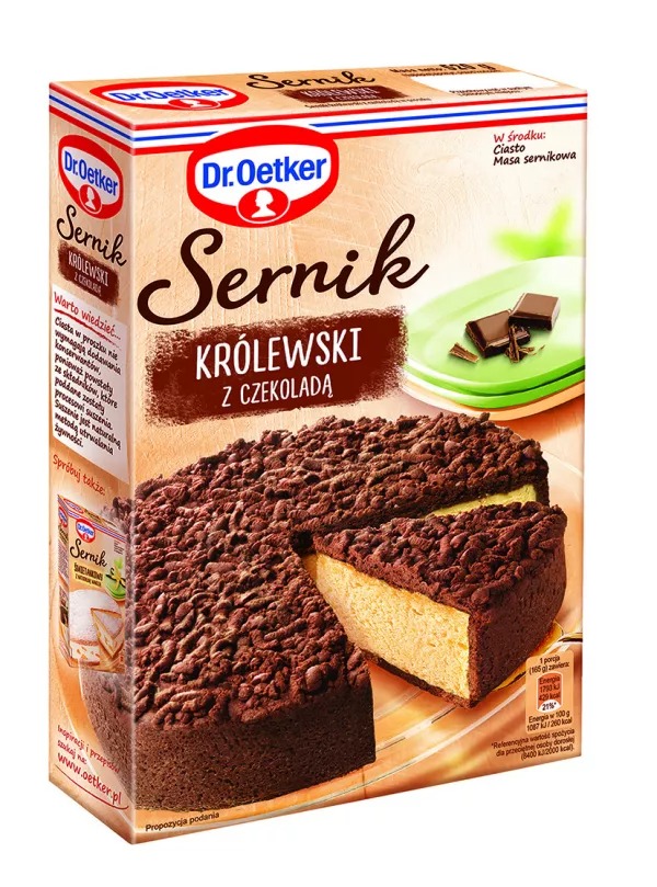Ciasto w proszku Sernik Królewski z Czekoladą 520g Dr. Oetker