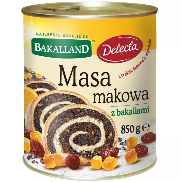 Masa Makowa z Bakaliami 850g Bakalland