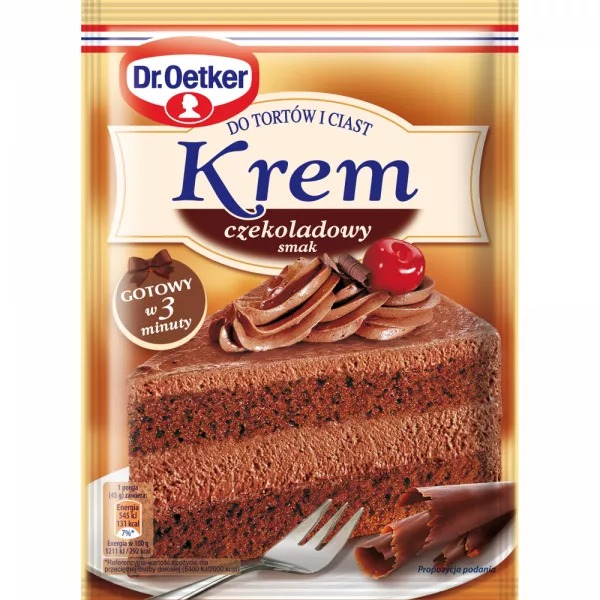 Crème pour Gâteaux au Chocolat 140g Dr Oetker