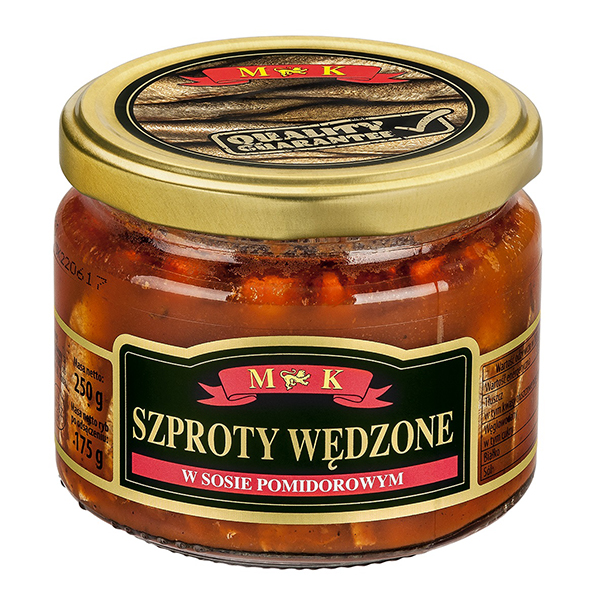 Szproty wędzone w sosie pomidorowym 250g MK [REKSIO_FR]