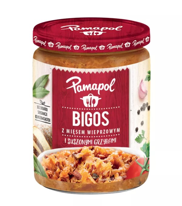 Bigos z mięsem i grzybami 500g Pamapol [REKSIO_FR]