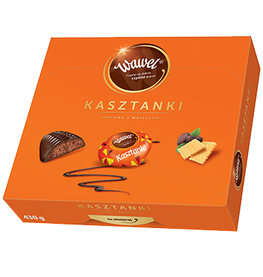 Wawel Kasztanki chocolat avec des gaufrettes 330g
