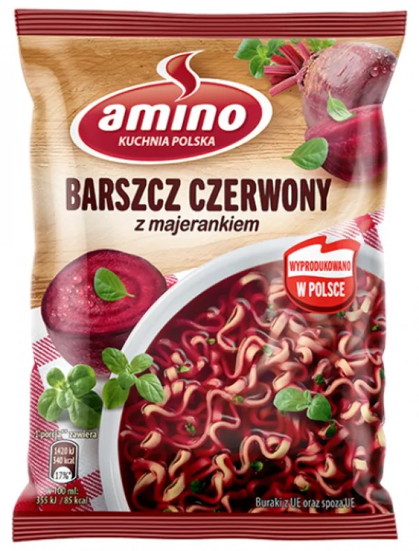 Zupa Noodle Barszcz Czerwony 69g Amino