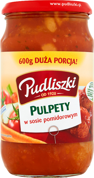 Pudliszki pulpety w sosie pomidorowym 600g [REKSIO_FR]