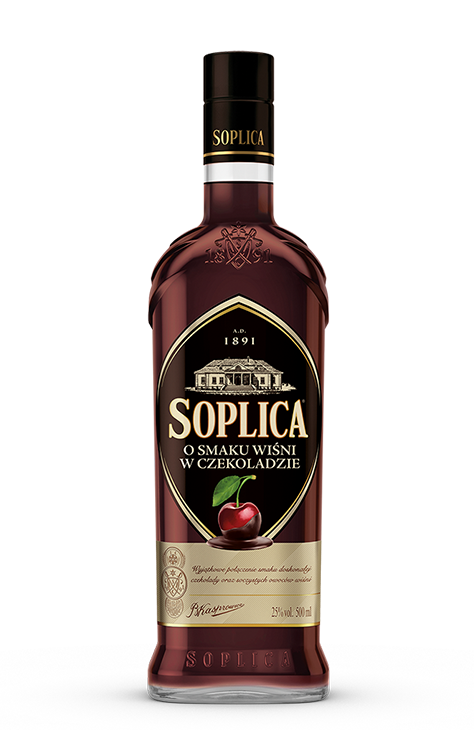 Liqueur de vodka - cerise au chocolat 25% 500ml Soplica