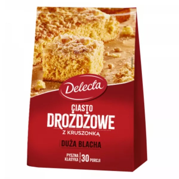 Ciasto Duża Blacha Drożdżowe 600g Delecta [REKSIO_FR]