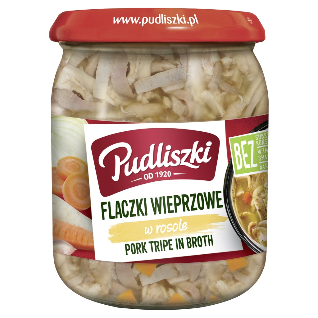 Tripes de porc au bouillon 500g Pudliszki