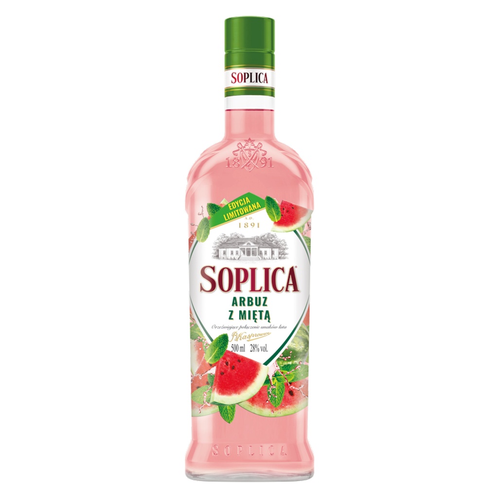 Soplica Arbuz z miętą Wódka 28% 500ml