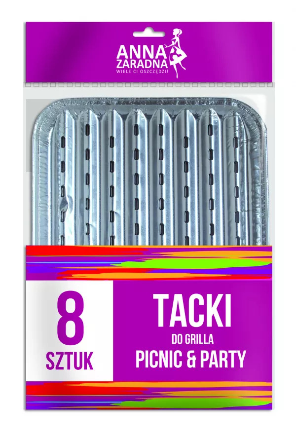 Tacki do grilla 8szt 28,5x22,5cm [REKSIO_FR]