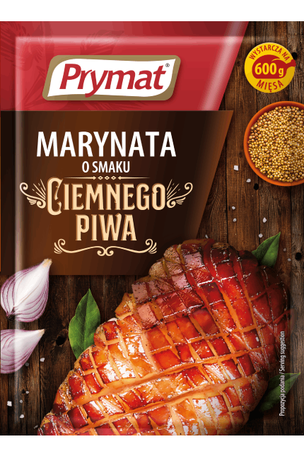 Marynata o smaku ciemnego piwa 20g Prymat