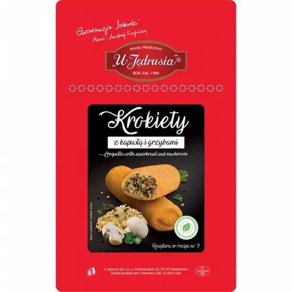 Krokiety z kapustą i grzybami 400g U Jedrusia [REKSIO_FR]