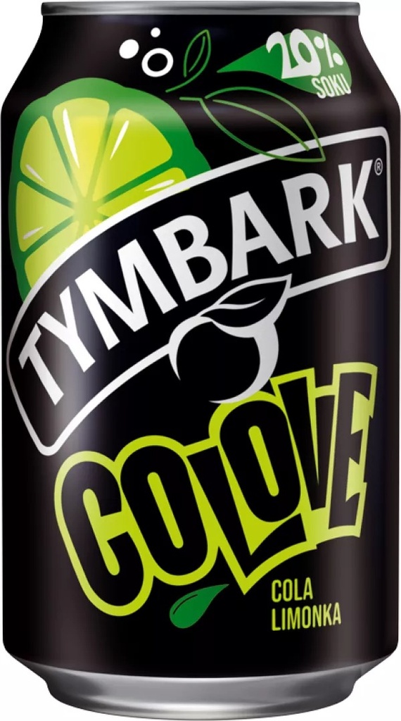 CoLove Cola Citron Vert Boisson Gazeuse en canette 0,33l Tymbark