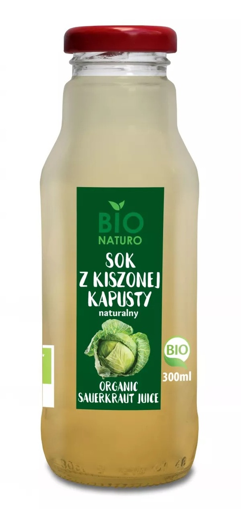 Jus de chou fermenté Bionaturo 300ml Polbioeco Verre