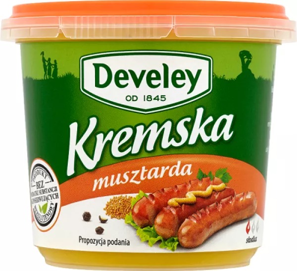 Musztarda Kremska 210g Kubek Develey [REKSIO_FR]