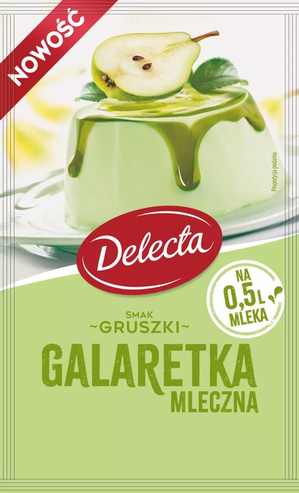 Galaretka Mleczna Smak Gruszki 60g Delecta