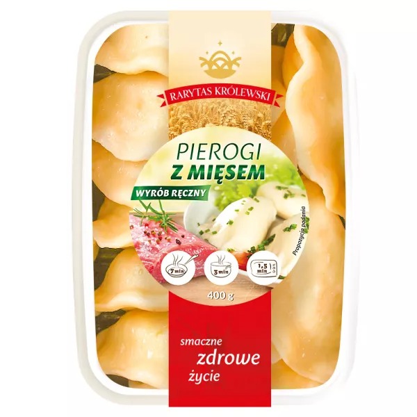 Pierogi z Mięsem 400g Rarytas Królewski [REKSIO_FR]