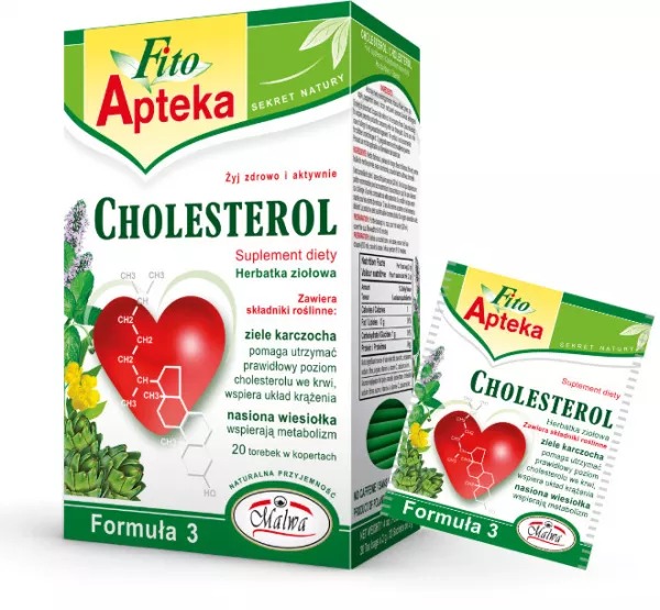 Herbata funkcjonalna Fito Apteka Cholesterol 20*2g Malwa 