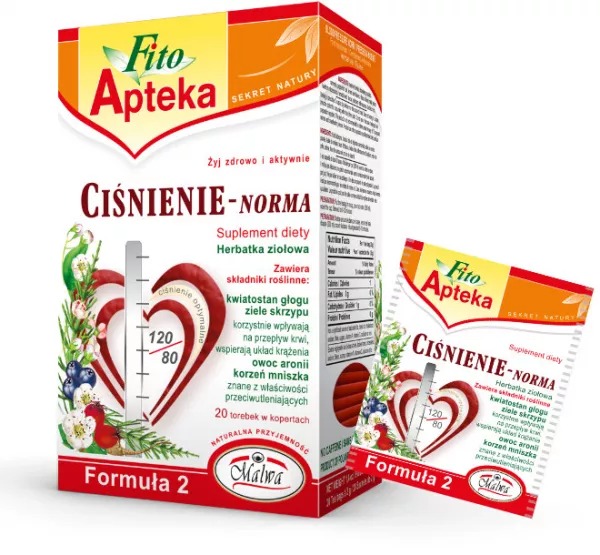 Herbata funkcjonalna Fito Apteka Ciśnienie Norma 20*2g Malwa  [REKSIO_FR]