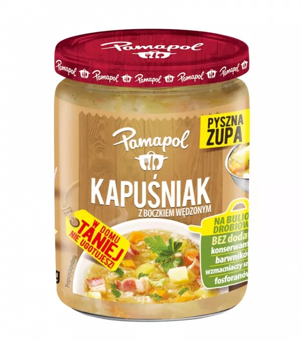 Kapuśniak z Boczkiem Wędzonym 470g Pamapol  [REKSIO_FR]