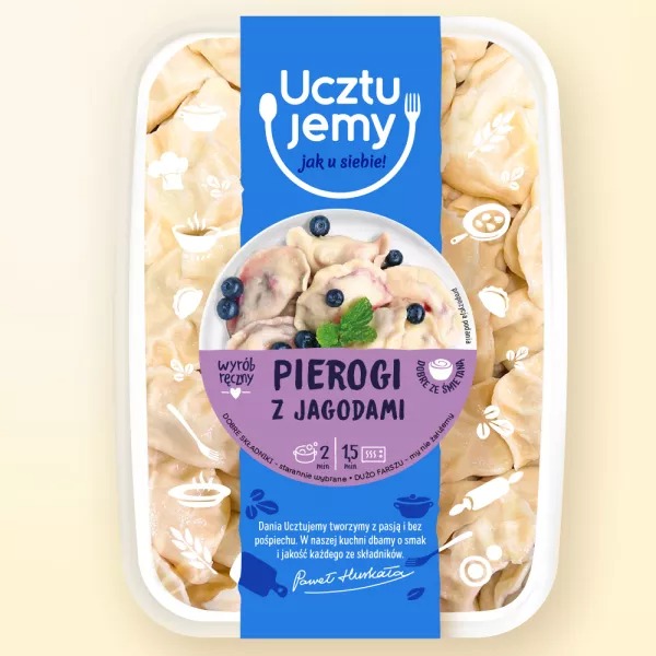 Pierogi z jagodami 400 g Uczcujemy  [REKSIO_FR]