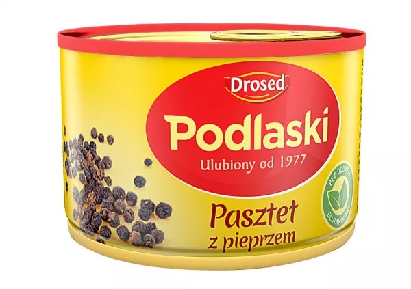 Pasztet drobiowy z pieprzem Podlaski 155g Drosed  [REKSIO_FR]