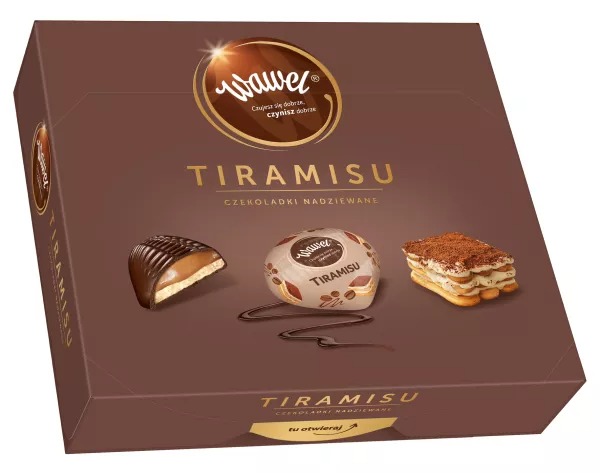 Boîte de Chocolats 330g Tiramisu avec Farce Wawel