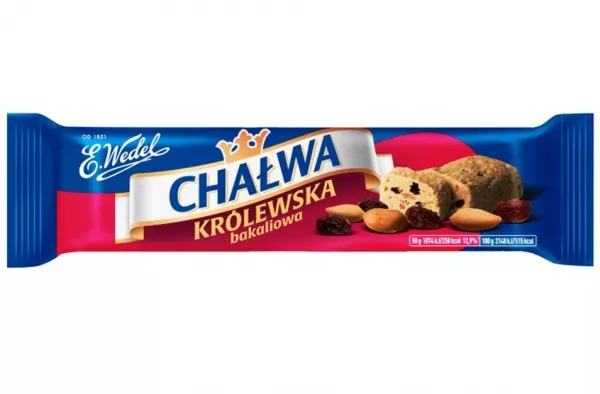 Chałwa królewska bakaliowa 50g Wedel