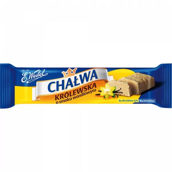 Chałwa królewska wanilia 50g Wedel