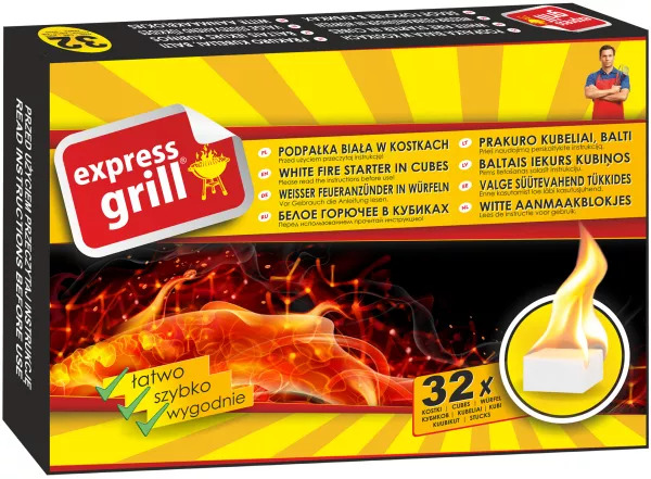 Expressgrill Allume-feu blanc 32 cubes