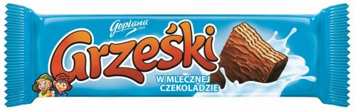 Grześki Kakaowe w czekoladzie mlecznej 36g