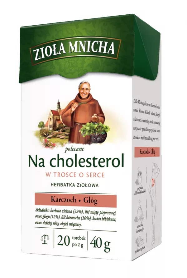 Infusion Zioła Mnicha Cholestérol Big Active 20x2g Herbapol