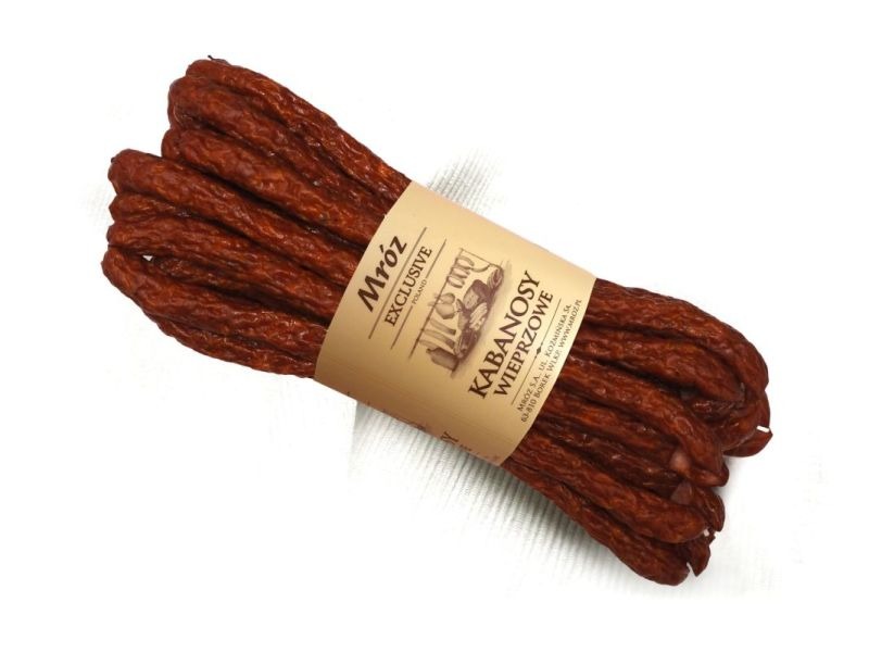 Kabanos saucisse fine de porc fumée env. 0,6kg Mróz