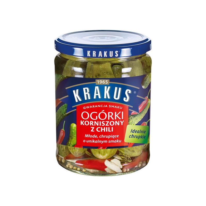 Krakus Cornichons au piment 500g