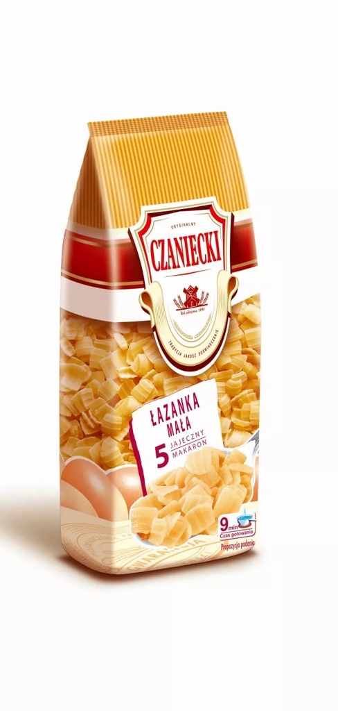 Pâtes Czaniecki 5 œufs Lazanka 250g Czanieckie Makarony