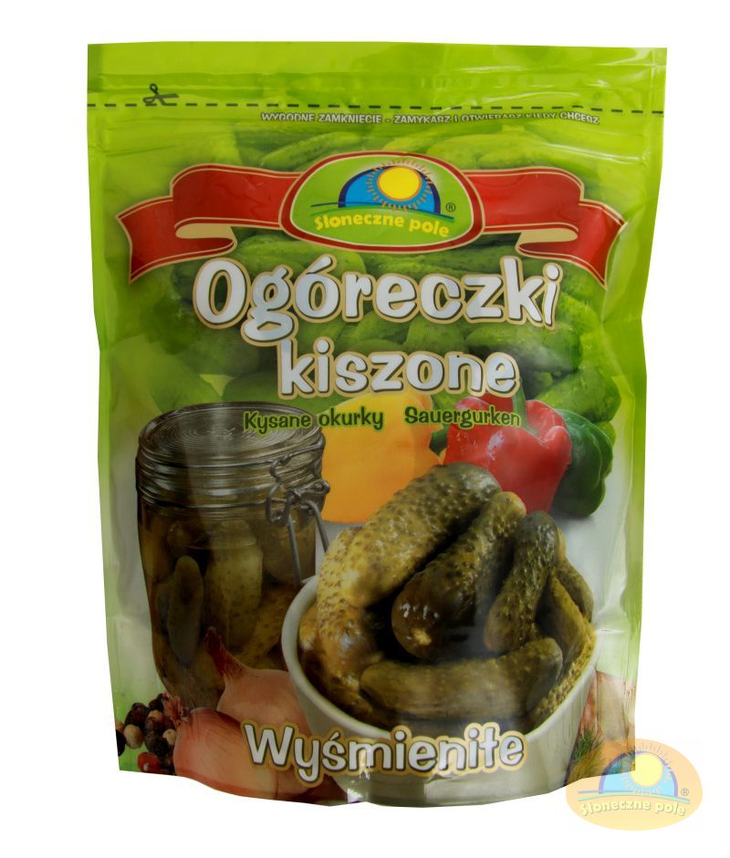 Ogórek kiszony w woreczku 800g - Słoneczne Pole