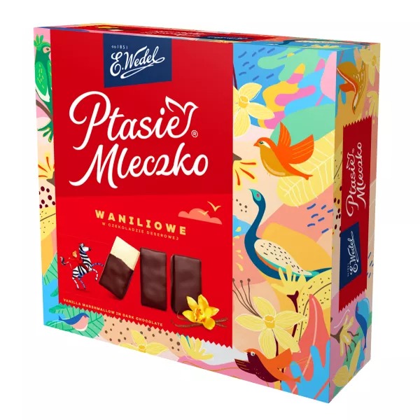 Ptasie Mleczko Vanille - Guimauve en Chocolat 340g Wedel