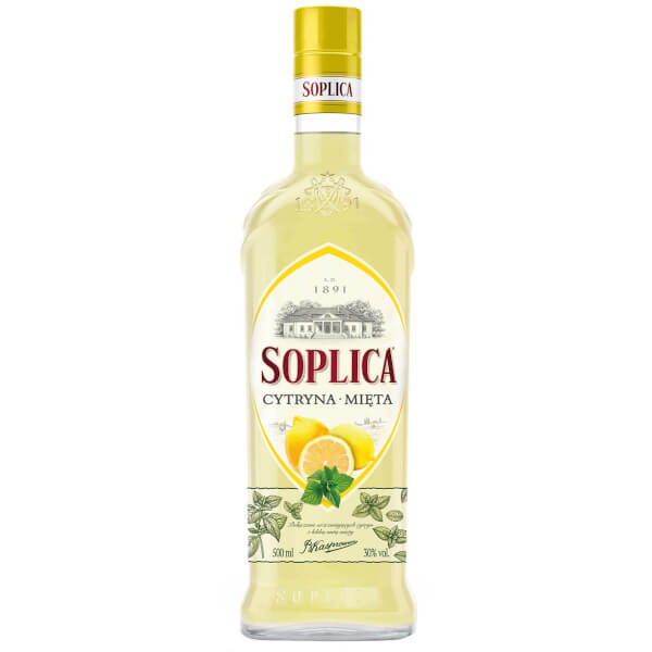 Soplica cytryna z miętą 28% 500ml