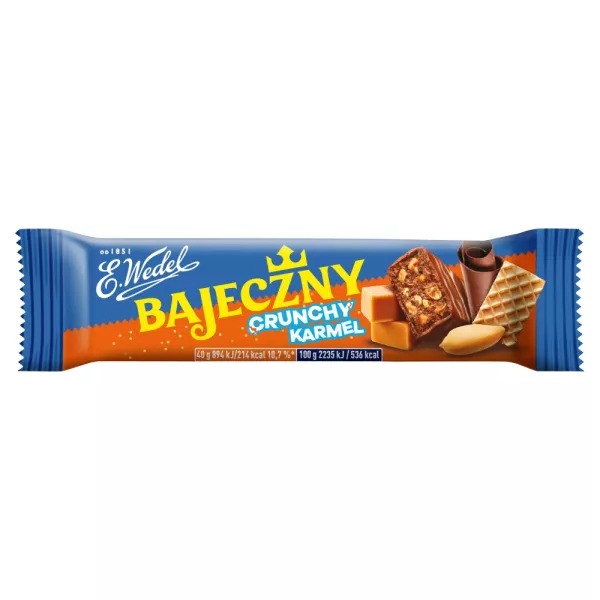 Barre Caramel 40g en Chocolat au Lait Wedel