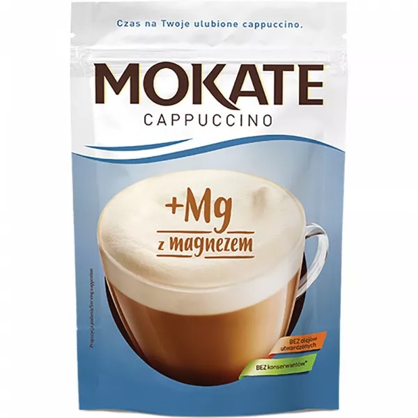 Café Cappuccino au Magnésium Mokate 110g