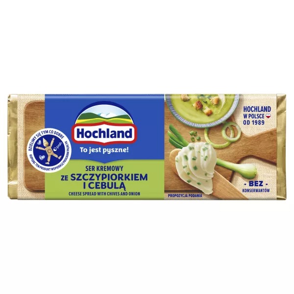 Fromage Fondu Crèmeux à la Ciboulette Bloc 90g Hochland