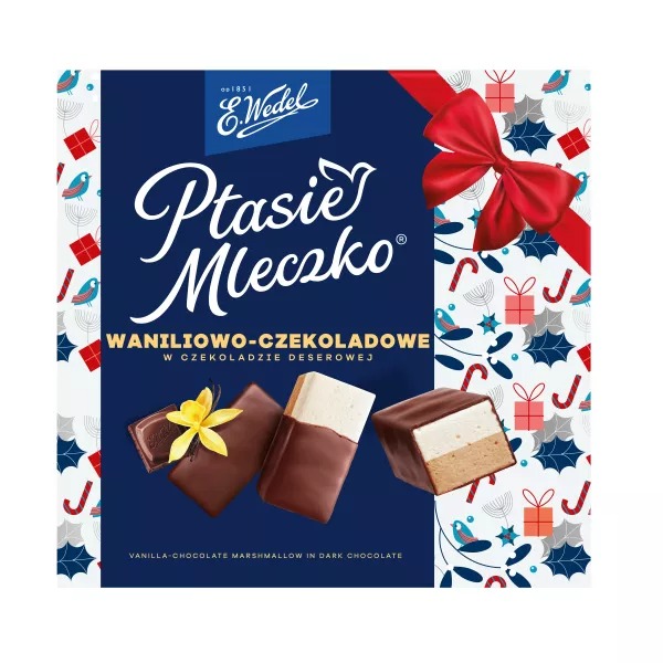 Ptasie Mleczko Vanille-Chocolat 340g Wedel Édition Fêtes