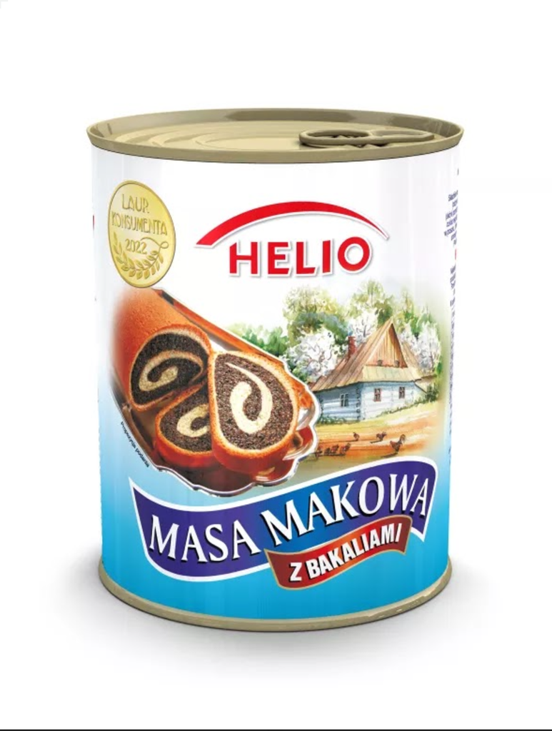 masa makowa z bakaliami 850g Helio